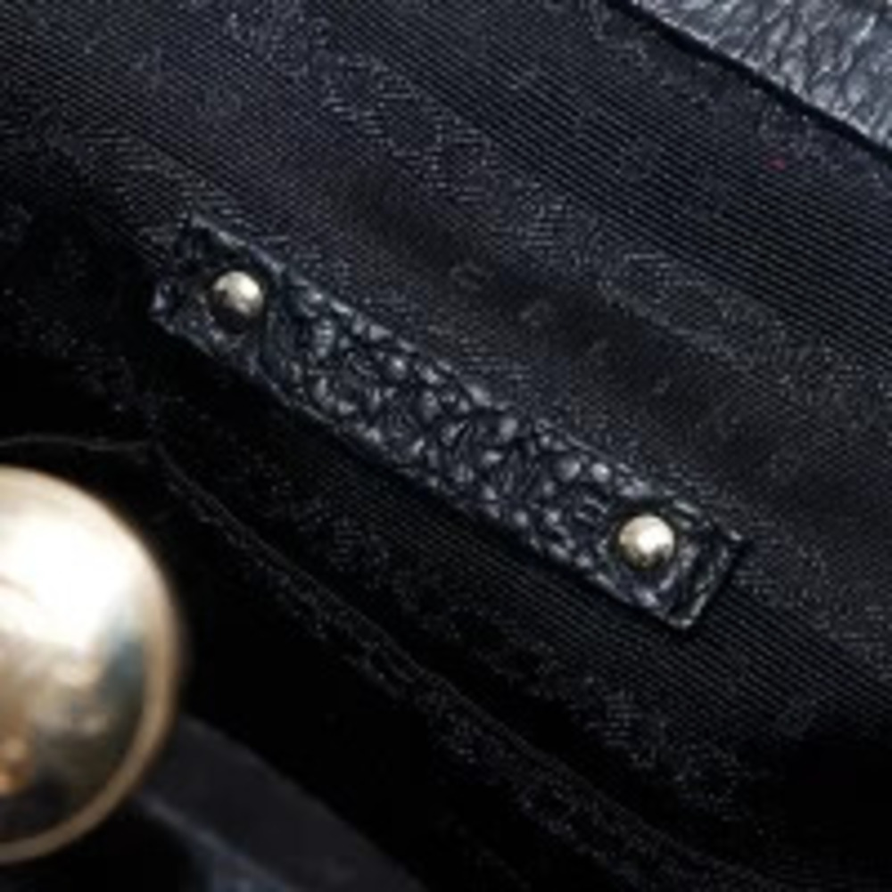 Celine leather shoulder bag clasp closure black - Picture 11 of 13